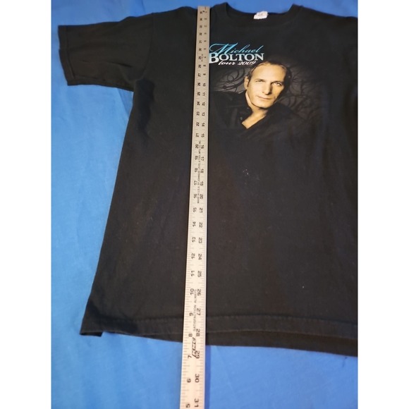 VTG‎ Michael Bolton Concert T-shirt 2009 Tour Band Tee Double Sided CITY LIST LG - Picture 4 of 8